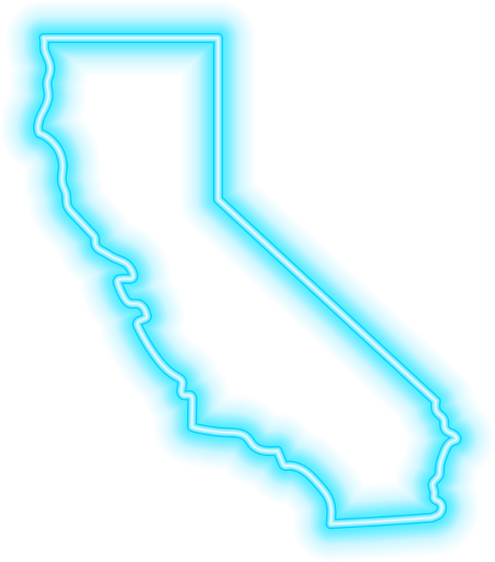 California Neon USA State